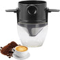 Coffee Filter - Reusable Cone for Drip Coffee - Stainless Steel - Includes Glass Jug V1189-HB001WSRG00041
