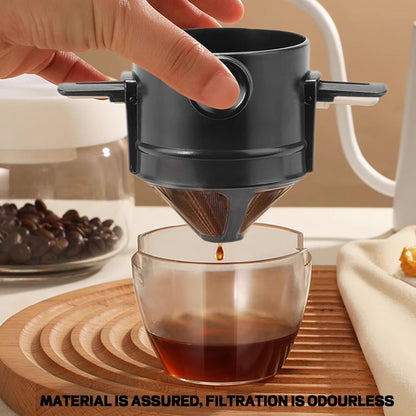 Coffee Filter - Reusable Cone for Drip Coffee - Stainless Steel - Includes Glass Jug V1189-HB001WSRG00041
