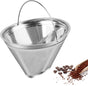 Coffee Strainer - Fine Mesh 100 Mesh Filter - Suitable for 8-12 Cups - Easy to Clean V1189-HB001WSRG00042