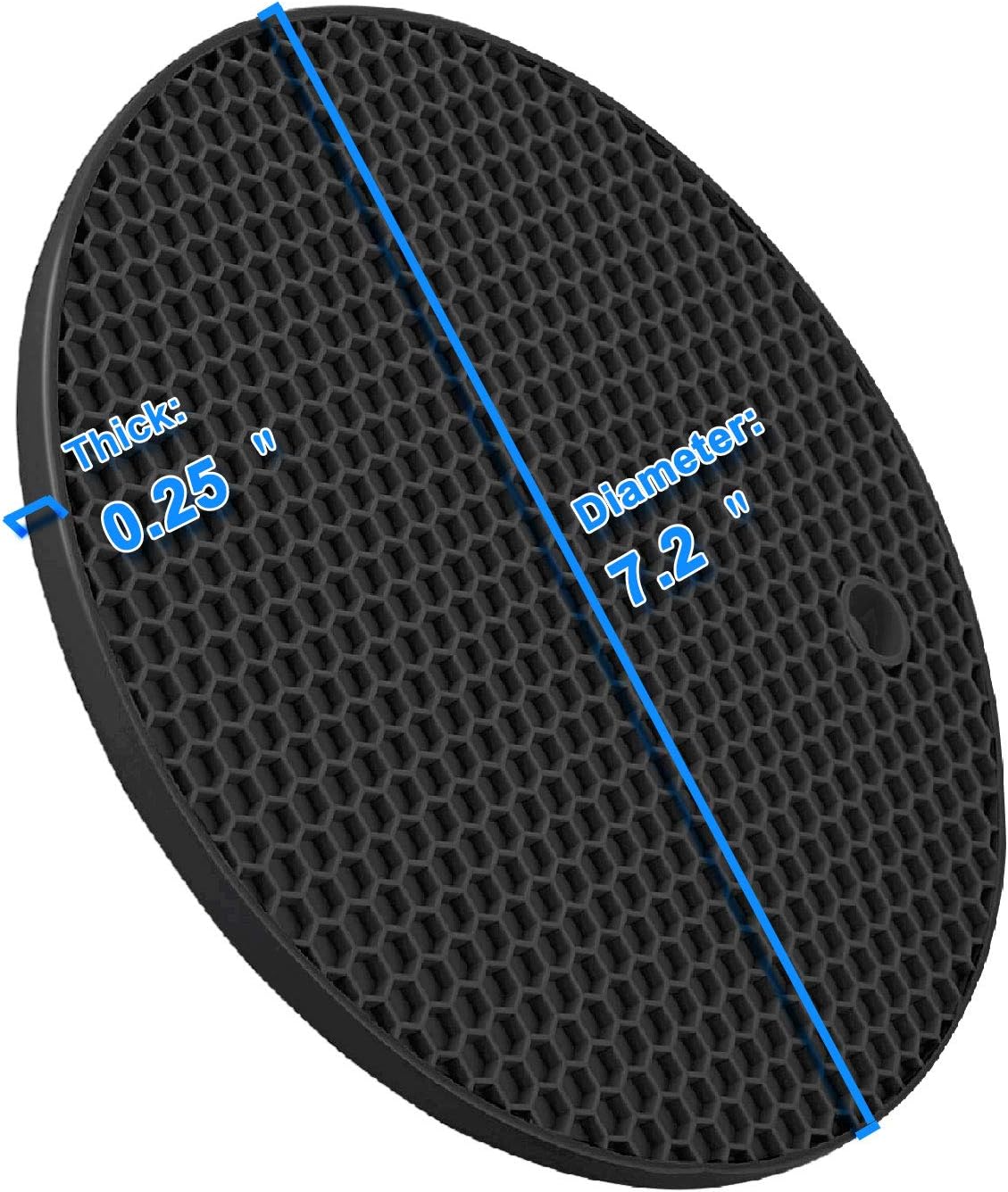 Trivets - Set of 4 - Thick Silicone - Protects Tabletops V1189-HB001WSRG00044