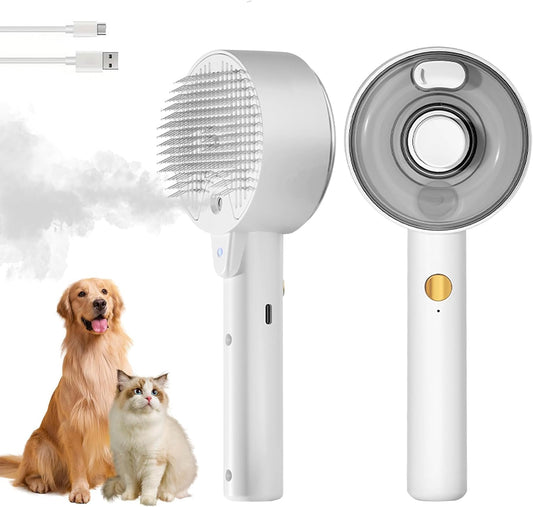 Steam Brush for Animals - Care Against Hair Loss - Suitable for Cats and Dogs - With Cleansing Massage V1189-HB001WSRH00002