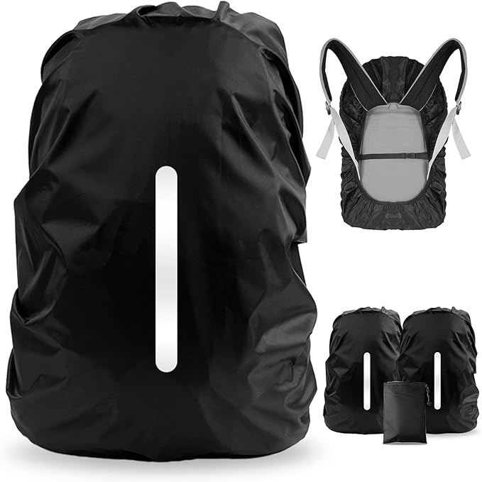 Backpack Cover - Waterproof and Reflective Protection - For Cycling and Hiking - 35 Liters V1189-HB001WSRP00001