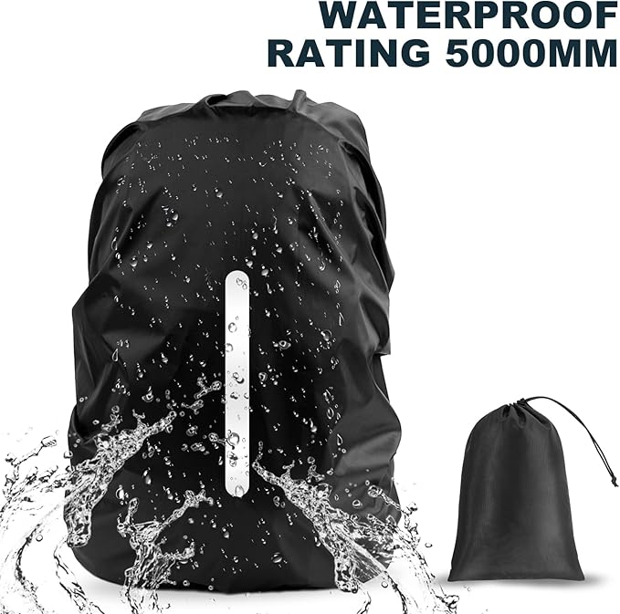 Backpack Cover - Waterproof and Reflective Protection - For Cycling and Hiking - 35 Liters V1189-HB001WSRP00001