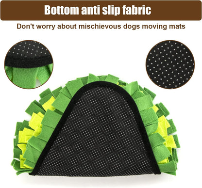 Snuffle Mat - Avocado Design with Foldable - For Dogs and Cats - Green Training Mat - Pet Activity V1189-HB001WSRR00001