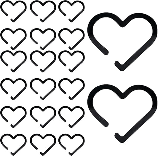 Glass Charm - Glass Accessories 20 Pieces - Accessories Heart Shaped Acrylic Decorations For Women Men Drinks V1189-HB001WSRT00003