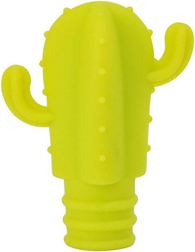 Fangxuee 4pcs Cactus Silicone Wine Stopper - Freshness Preservation Seal for Champagne & Red Wine Bottles, V1189-HB001WSRT00004