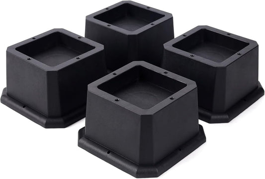 Furniture Risers 2 Inch Bed Risers Heavy Duty Adjustable Bed Lifts for Dorm Rooms Tables Desk Chair Leg V1189-HB001WSRT00012