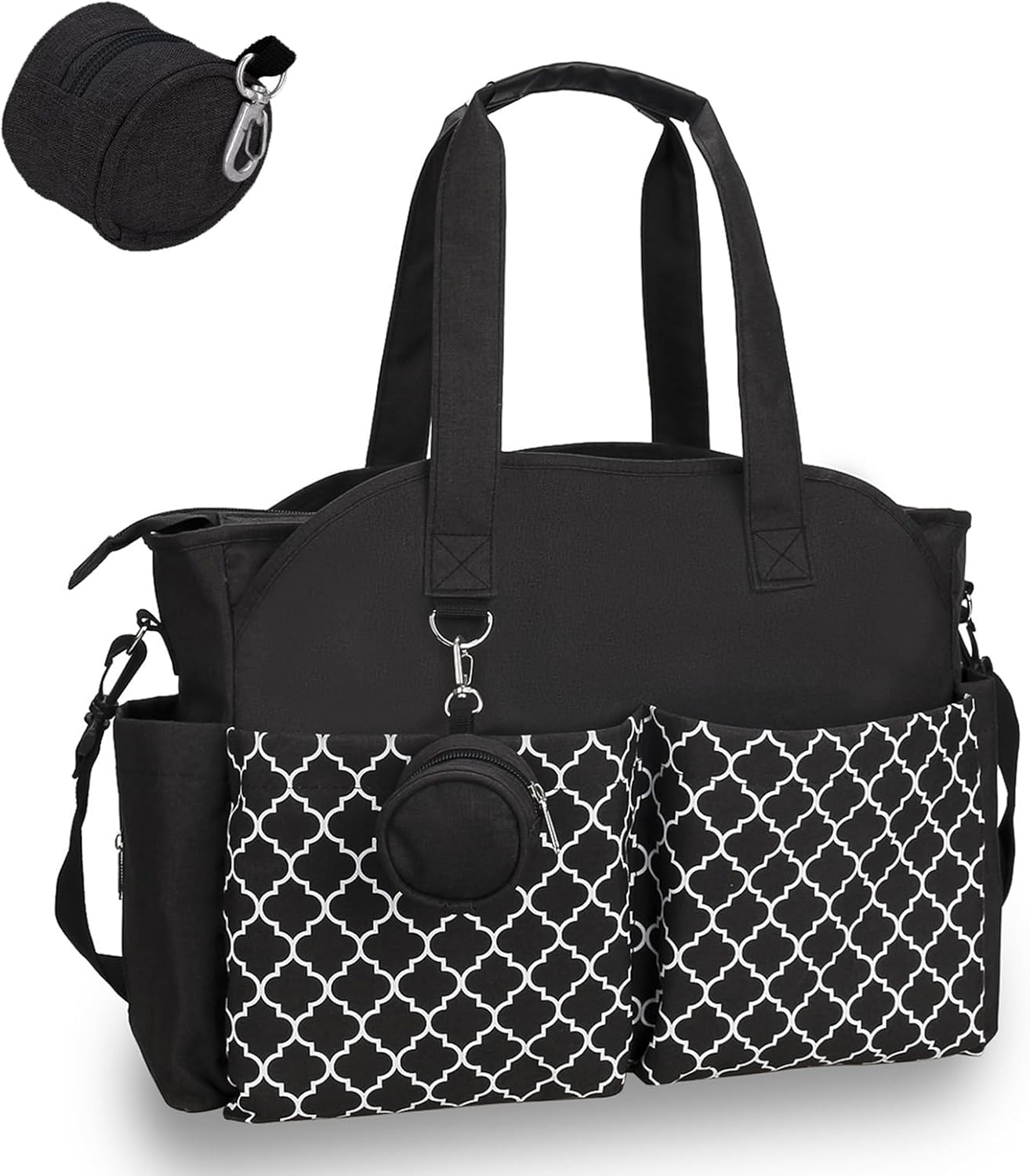 Baby Storage Bag - Multifunctional Diaper Bag with 13 Compartments - Including Special Pacifier Pocket - V1189-HB001WSRT00022