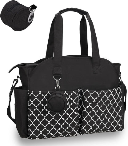 Baby Storage Bag - Multifunctional Diaper Bag with 13 Compartments - Including Special Pacifier Pocket - V1189-HB001WSRT00022