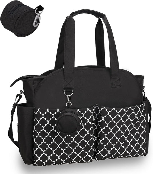 Baby Storage Bag - Multifunctional Diaper Bag with 13 Compartments - Including Special Pacifier Pocket - V1189-HB001WSRT00022