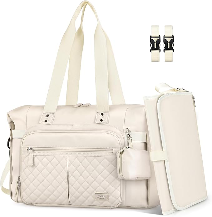 Baby Storage Bag - With Changing Mat - Multiple Storage Compartments - Suitable for Daily Use V1189-HB001WSRT00023