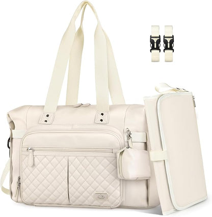 Baby Storage Bag - With Changing Mat - Multiple Storage Compartments - Suitable for Daily Use V1189-HB001WSRT00023