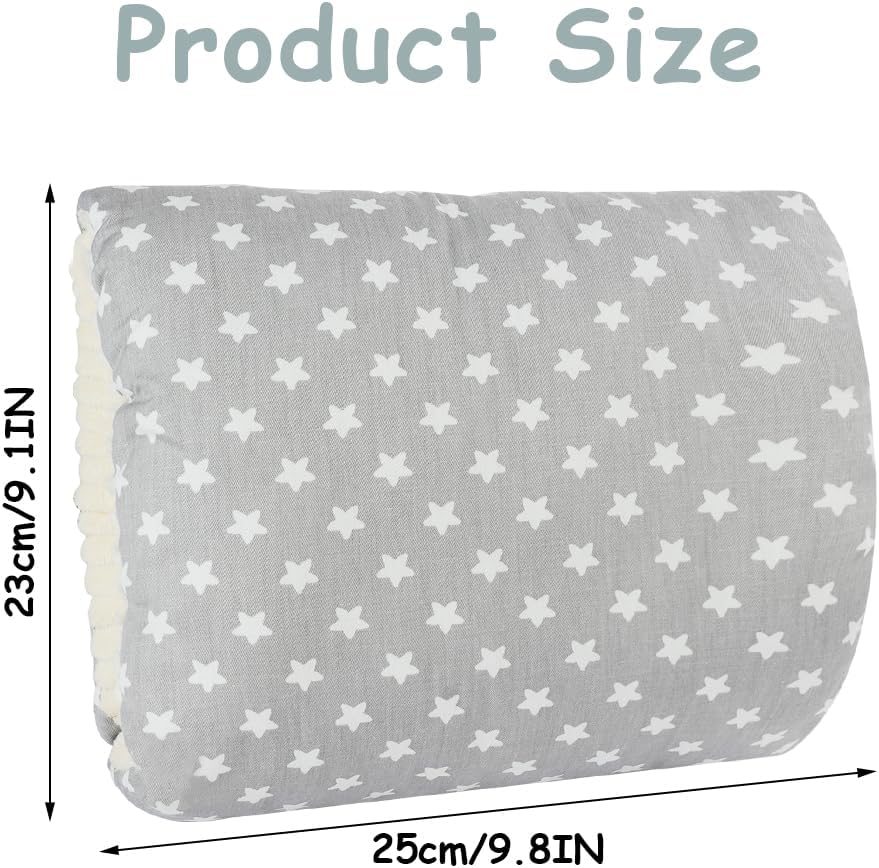 Nursing Pillow - For Breast and Bottle Feeding - Adjustable Height - Suitable for Crib and Bed - Washable V1189-HB001WSRT00024