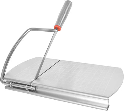 Cheese Cutter - Stainless Steel Blade with Measuring Scale - For Block Cheese and Sausage - Multifunctional V1189-HB001WSRT00029