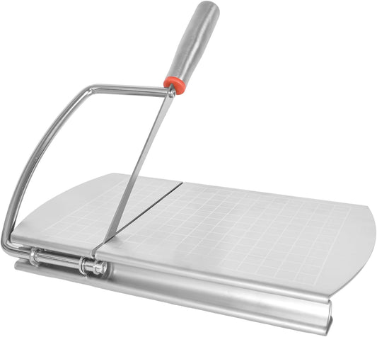 Cheese Cutter - Stainless Steel Blade with Measuring Scale - For Block Cheese and Sausage - Multifunctional V1189-HB001WSRT00029