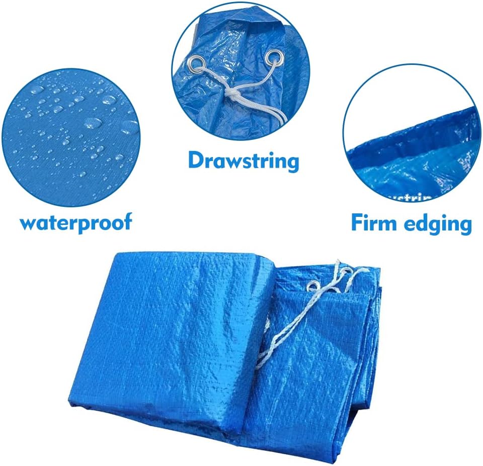 Swimming pool cover - Round pool cover - For above-ground pools - Waterproof and dustproof protective cover - V1189-HB001ZSSA00003