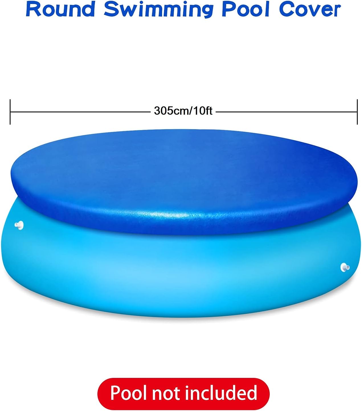 Pool Cover - Round Pool Cover - Round Pool Cover Dust Cover - Suitable for Round Inflatable Pools for Home V1189-HB001ZSSA00048