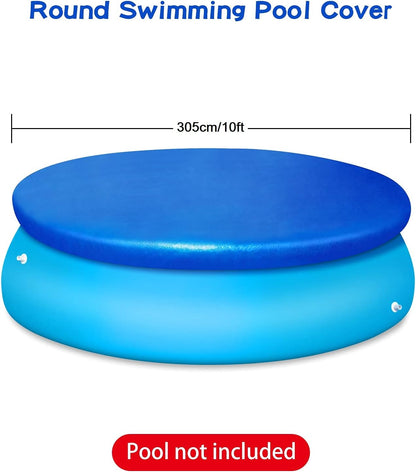 Pool Cover - Round Pool Cover - Round Pool Cover Dust Cover - Suitable for Round Inflatable Pools for Home V1189-HB001ZSSA00048
