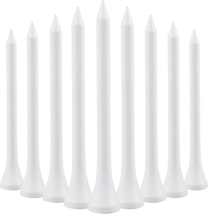 Wooden golf tee - 70 mm - White - 100 pieces V1189-HB001ZSSA00054