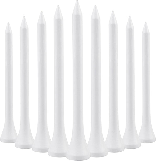 Wooden golf tee - 70 mm - White - 100 pieces V1189-HB001ZSSA00054