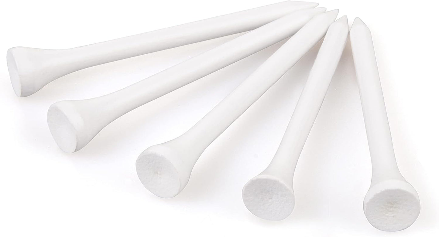 Wooden golf tee - 70 mm - White - 100 pieces V1189-HB001ZSSA00054