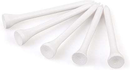 Wooden golf tee - 70 mm - White - 100 pieces V1189-HB001ZSSA00054