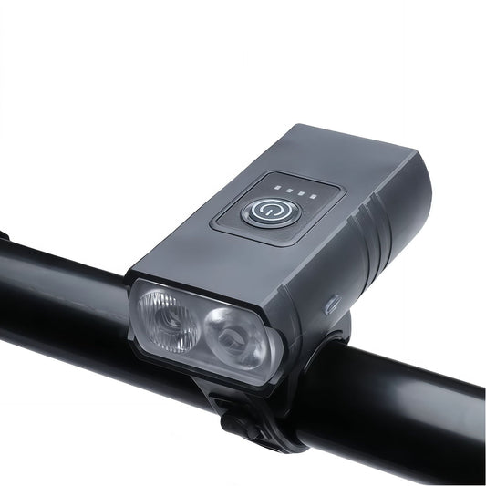 LED Bike Light Set - Bicycle Headlamp - 4 Light Modes USB Rechargeable Bike Lamp - Bike Lamp with Car Mode - V1189-HB001ZSSA00071