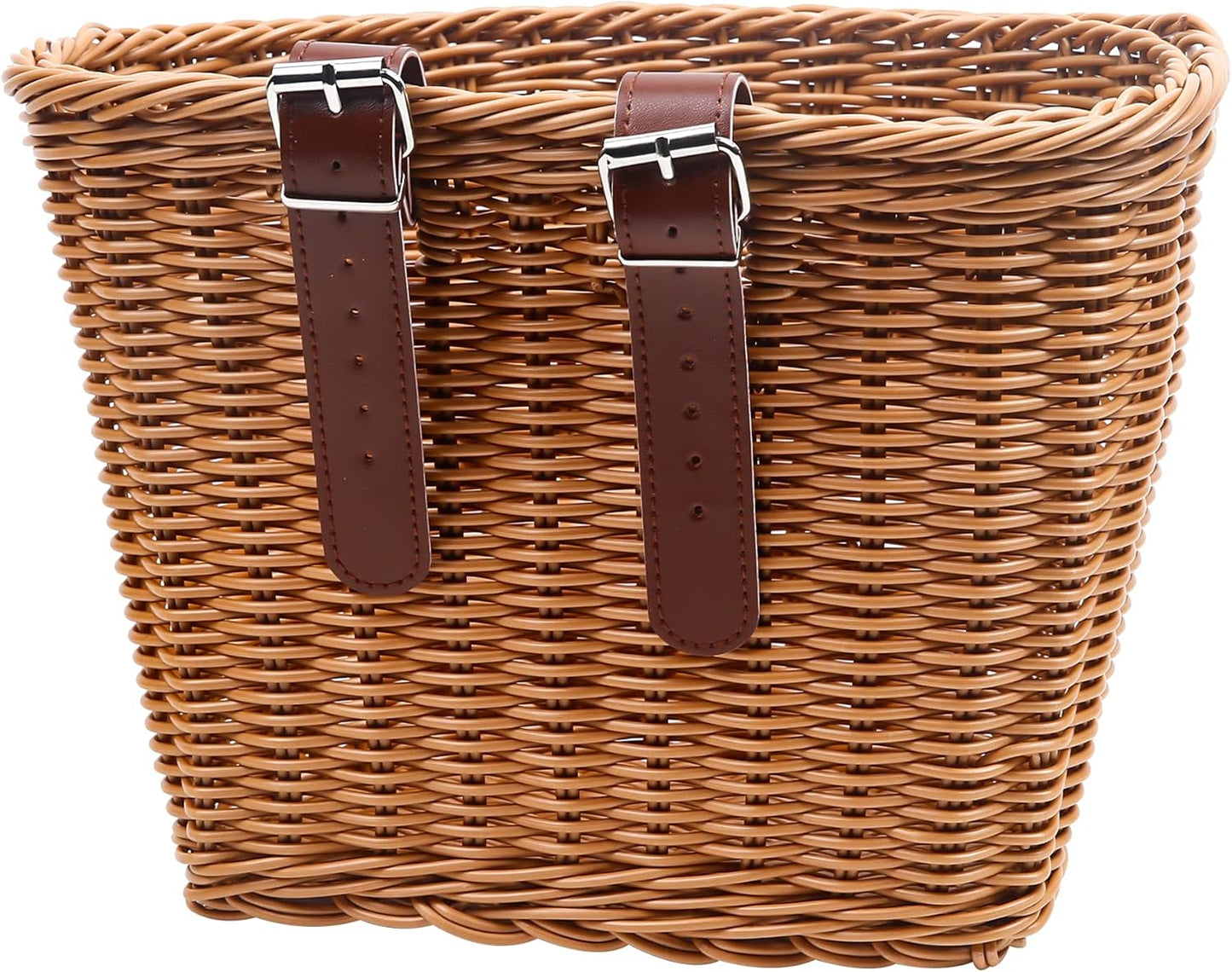 Bicycle basket - D-shaped bicycle basket for the handlebars - Storage box for the handlebars - Woven plastic V1189-HB001ZSSA00076