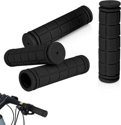 Bicycle handlebar covers - Soft rubber - Anti-slip - Black Bicycle handlebar - Universal handlebar covers - V1189-HB001ZSSA00079