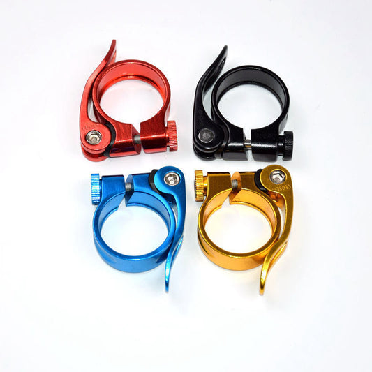 Mountain bike seatpost clamp - aluminum alloy - quick release seatpost clamp - 28.6 mm - black V1189-HB001ZSSA00081