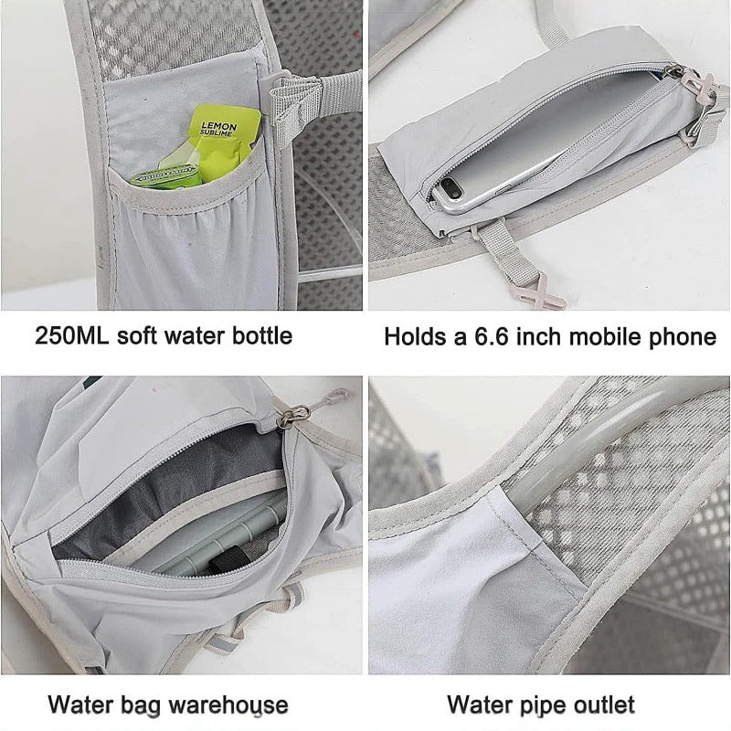 Backpack - Running Hydration Vest - Lightweight Insulated Backpack with 1.5L Hydration Blaster - Suitable for V1189-HB001ZSSA00220