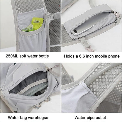 Backpack - Running Hydration Vest - Lightweight Insulated Backpack with 1.5L Hydration Blaster - Suitable for V1189-HB001ZSSA00220