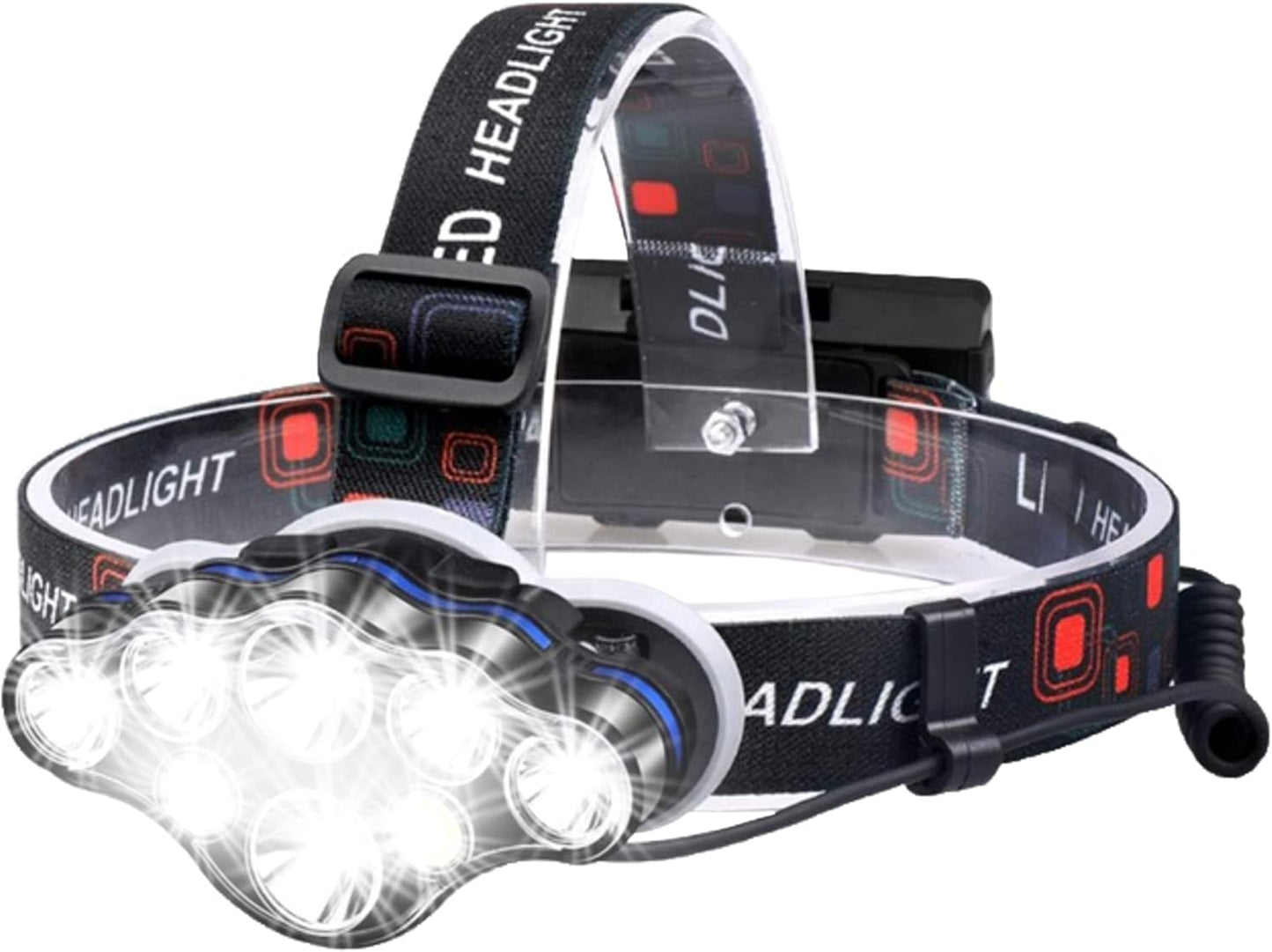 Headlamp - 40,000lm Waterproof Powerful Headlamp - USB Rechargeable V1189-HB001ZSSA00231