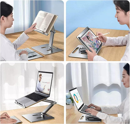 Computer Stand - Adjustable Lift Stand - Suitable for laptop, tablet, textbooks, cookbooks and magazines - V1189-HB001ZSSB00121