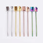 Straws - Tea Egg - Reusable and Removable Spoon - Tea Egg Accessories - 304 Stainless Steel - 8 Pieces - With V1189-HB001ZSSG00015