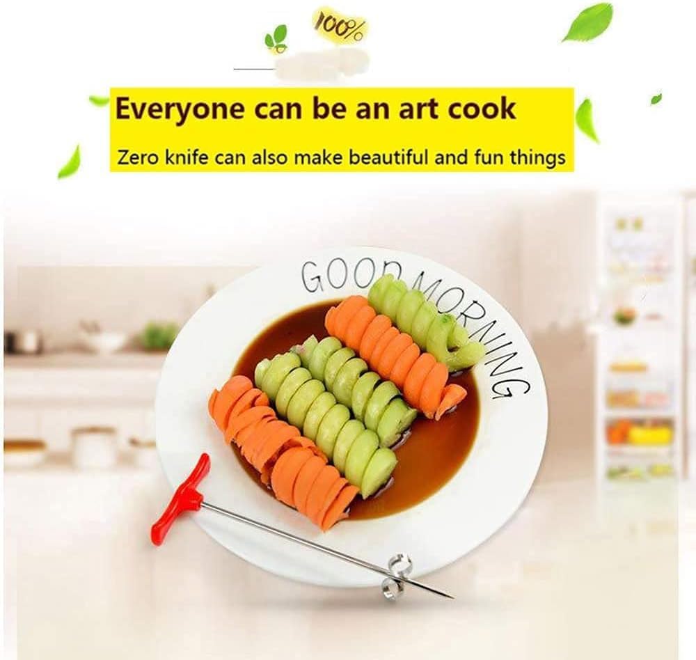 Vegetable cutter - Cutting tools - Potato, carrot, cucumber salad cutter - Manual spiral cutter - Baking - 20 V1189-HB001ZSSG00058