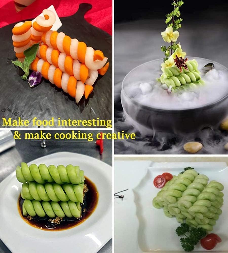 Vegetable cutter - Cutting tools - Potato, carrot, cucumber salad cutter - Manual spiral cutter - Baking - 20 V1189-HB001ZSSG00058