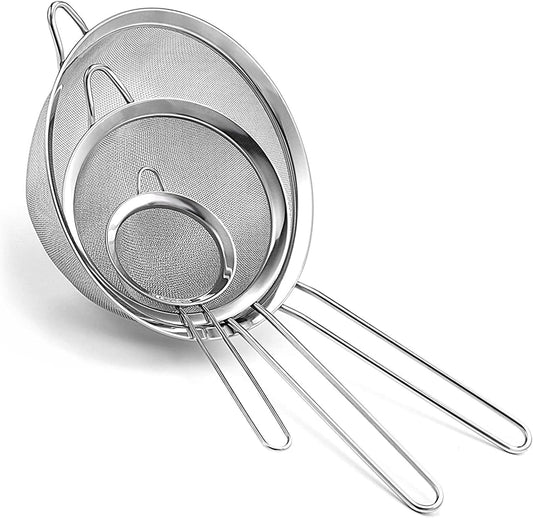 Strainers - Marine Grade Stainless Steel - Fine Mesh - Heat Resistant - No Sharp Edges - Corrosion Resistant V1189-HB001ZSSG00066