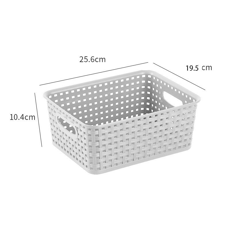 Storage basket - simple office supplies - storage basket - storage box for desk and study room snacks - white V1189-HB001ZSSG00137