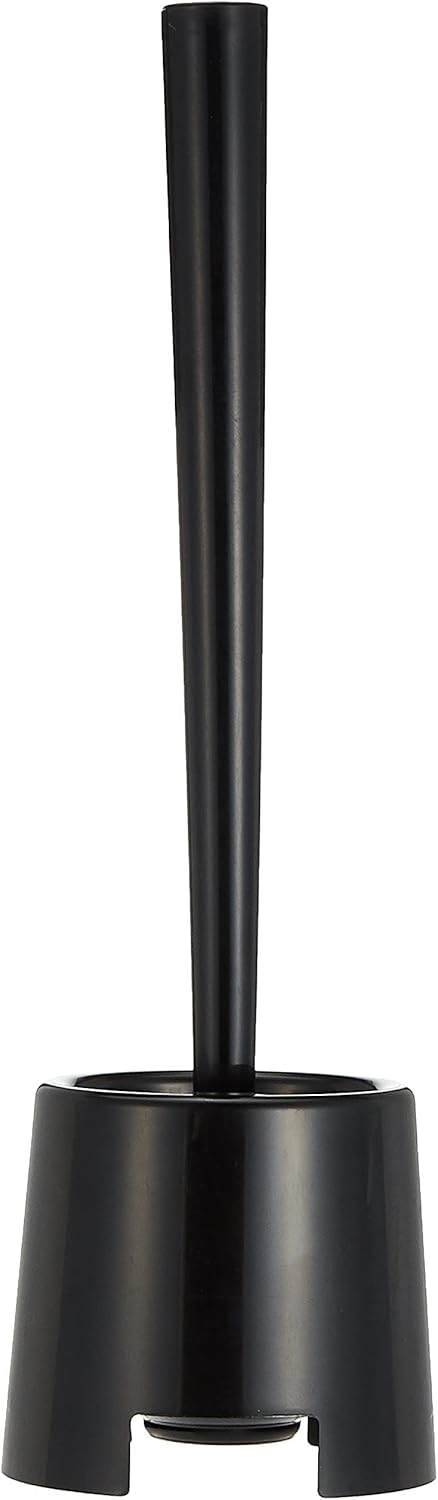 Toilet brush-Toilet holder-Black V1189-HB001ZSSG00140