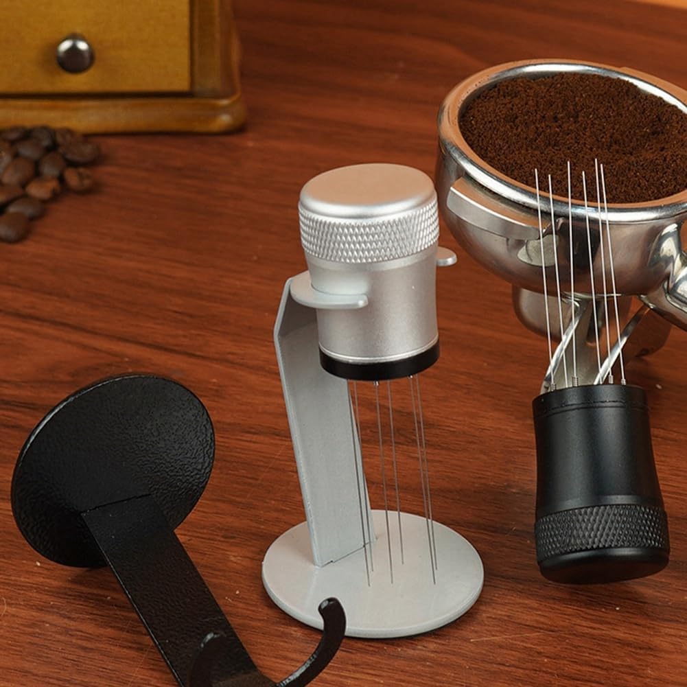 Coffee Mixer - Fabric Mixer with Holder - 6-Pin Coffee Stirrer - Removable and Washable Mixer - Black V1189-HB001ZSSG00143