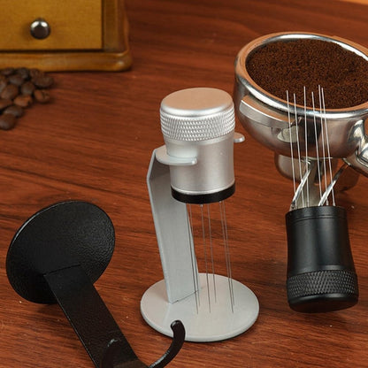 Coffee Mixer - Fabric Mixer with Holder - 6-Pin Coffee Stirrer - Removable and Washable Mixer - Black V1189-HB001ZSSG00143