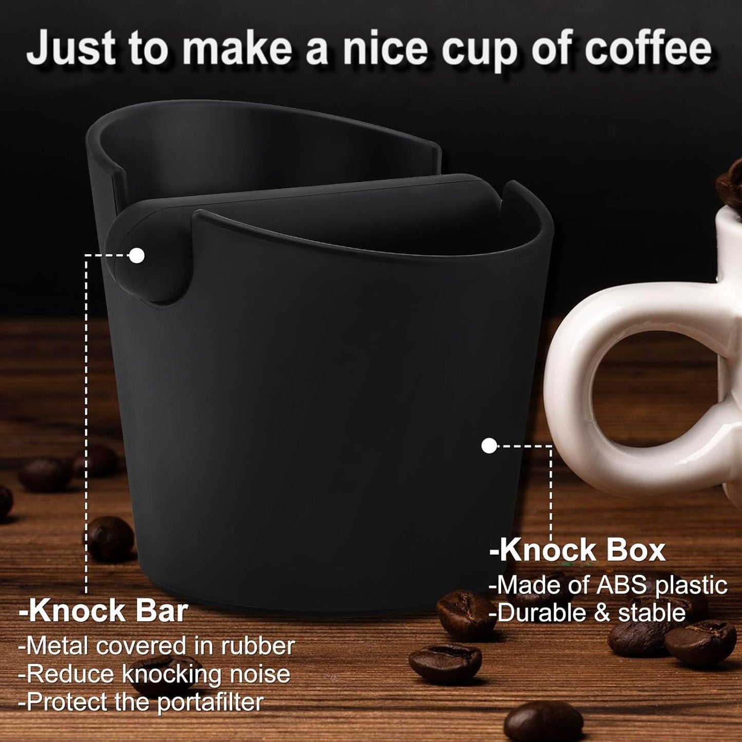 Silicone Coffee Grounds Container + Coffee Mat - Suitable for Office and Home - With Removable Tamper and V1189-HB001ZSSG00146