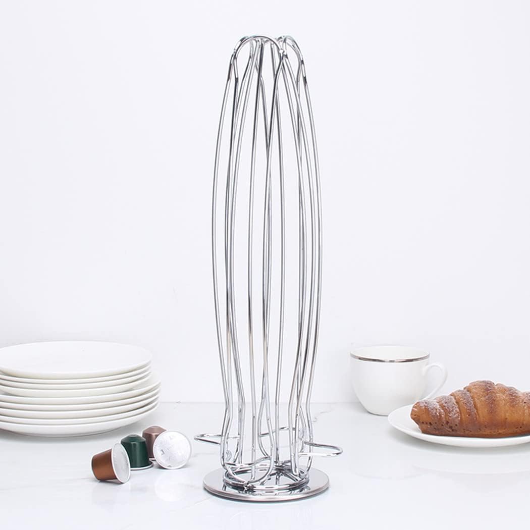 Coffee capsule holder - 40 capsules Coffee pod holder - Coffee pod holder - Silver V1189-HB001ZSSG00153