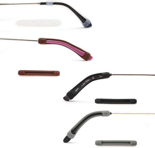 Silicone Ear Hooks - Eyeglass Accessories - Anti-slip and Anti-fall Leg Straps - Fixed Glasses Frame - V1189-HB001ZSSG00160