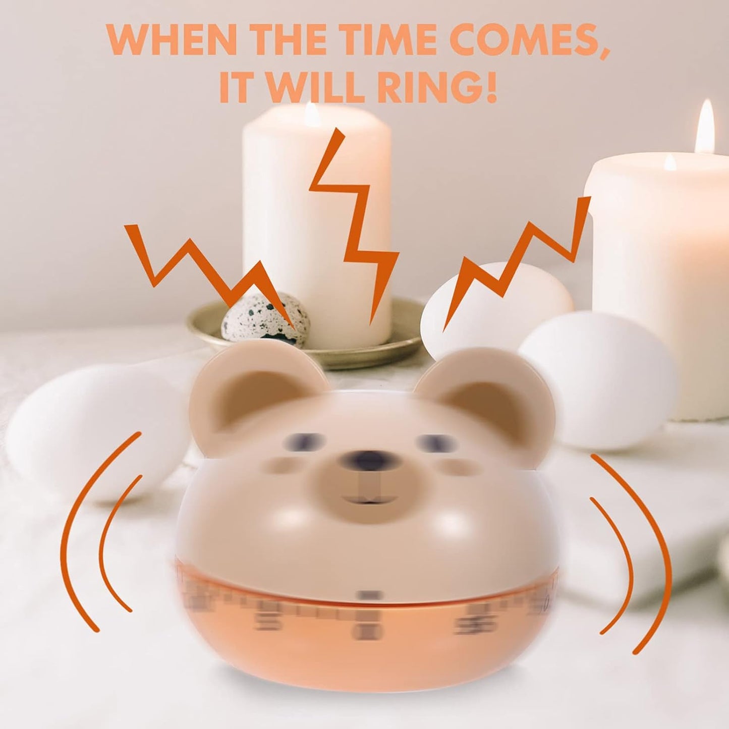 Egg Timer - Timer - Cartoon Bear Kitchen Reminder Timer - Mechanical Timer Kitchen Food Timer - Kitchen V1189-HB001ZSSG00189