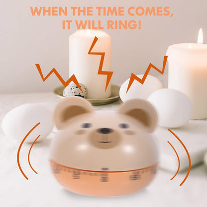 Egg Timer - Timer - Cartoon Bear Kitchen Reminder Timer - Mechanical Timer Kitchen Food Timer - Kitchen V1189-HB001ZSSG00189