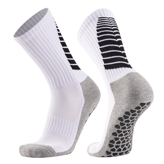 Socks - Football Socks - Men's Mid-Calf - Towel Sole - PVC Anti-Slip Thickened - Sports Football Socks - V1189-HB001ZSSG00211