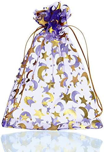 Gift bags - Purple drawstring organza - Wedding jewelry bags - 13x18cm - 100 pieces V1189-HB001ZSSH00010