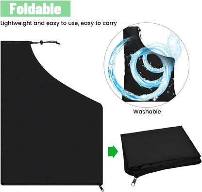 Replacement exhaust bag - with zipper at the bottom - for leaf blowers, vacuum rakes and leaf blower storage V1189-HB001ZSSH00022